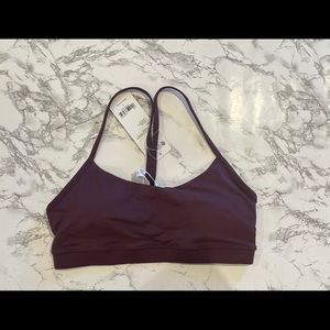 NWT- CRZ Yoga Y-Back Racerback sports bra in Arctic Plum